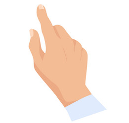 hand with index finger do showing gesture vector