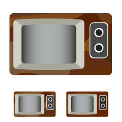 retro old classic television vector