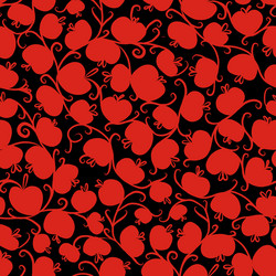 seamless pattern with red apples for your design vector