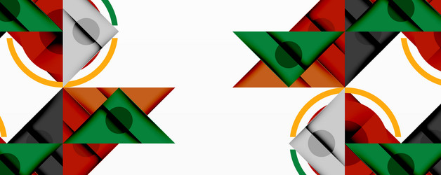 abstract geometric composition with overlapping vector image