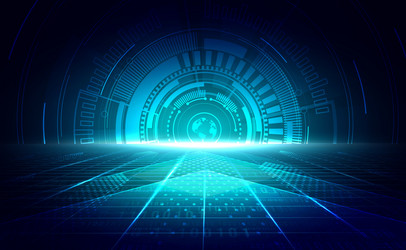 Digital Technology & Data Network vector image