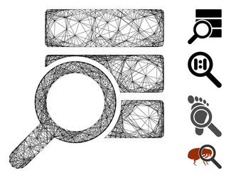 net explore database mesh vector image
