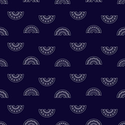 seamless pattern with white linear rainbows vector image