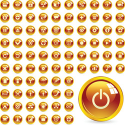 web buttons vector image