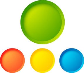 abstract web buttons set vector image