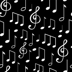 music notes notation sketches seamless pattern vector image