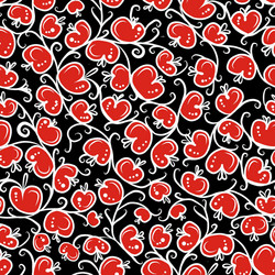 seamless pattern with red apples for your design vector image