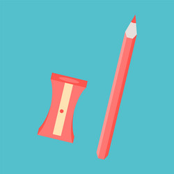set of in realistic style sharpened pencil vector image