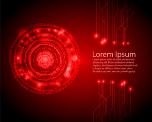 abstract circle digital technology background vector image