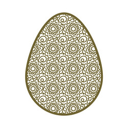 Decorative easter egg vector