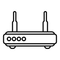 wireless router providing internet connection vector image