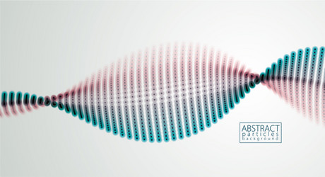 array particles flowing dynamic sound wave 3d vector image