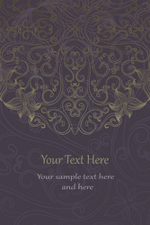 elegant invitation cards vector