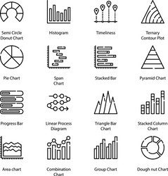 graph and diagram vector image