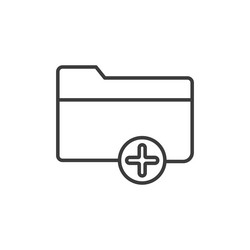 add folder icon set new file symbol create vector image