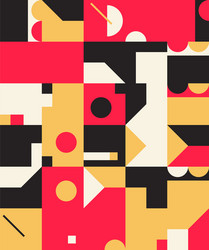 Deconstructed abstract pattern design vector