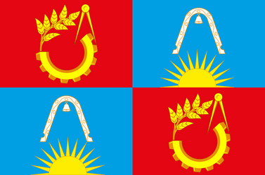 Flag krasnogorsk russia Royalty Free Vector Image
