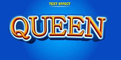 modern poster design template 3d text effect mock vector image