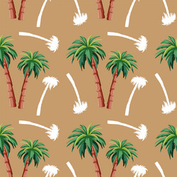 seamless of palm trees vector image