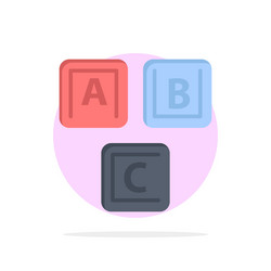 abc blocks basic alphabet knowledge abstract vector image