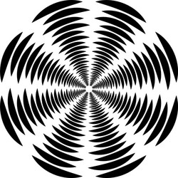 circular rotating spiral vortex element motif vector image