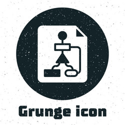 grunge tile flowchart for program design vector image