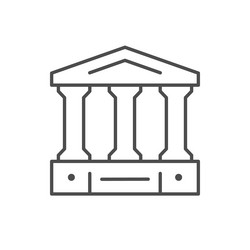 Column building icon Royalty Free Vector Image