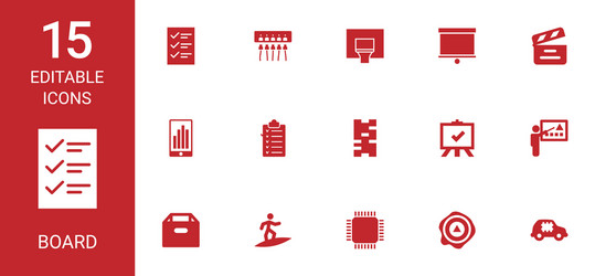 board icons vector