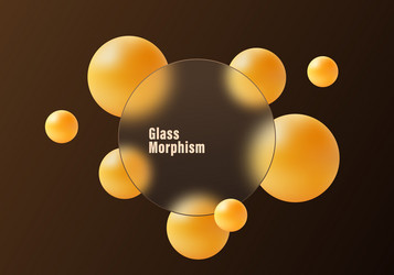 gradient brown background with transparent round vector image