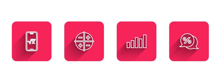 set line square root of x glyph xyz coordinate vector image