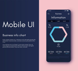 Mobile application interface ui design vector