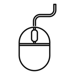computer mouse icon representing pointing device vector image