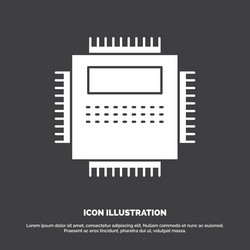processor hardware computer pc technology icon vector image