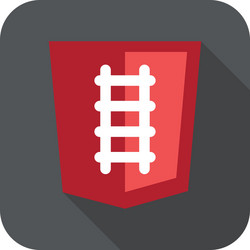 ruby programming language web vector image