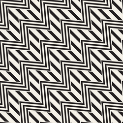 Seamless zigzag line pattern abstract vector
