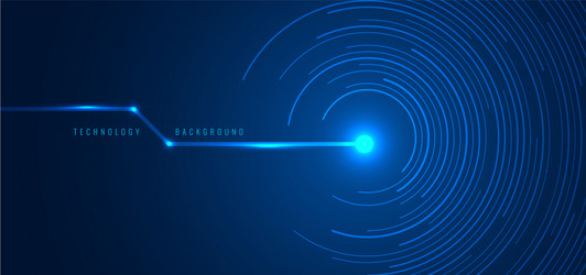 Abstract technology blue circle light beam Vector Image