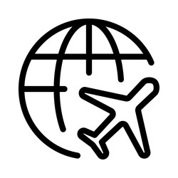 Availability of wireless web access during flight vector