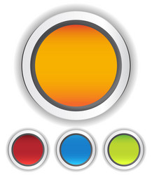 set of blank circles with space elements vector image
