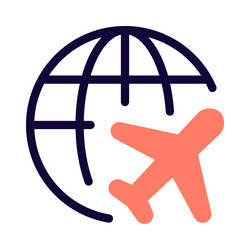 Availability of wireless web access during flight vector