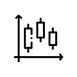 box plot icon thin linear style design isolated vector image