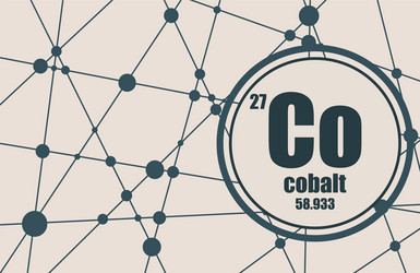 cobalt chemical element vector