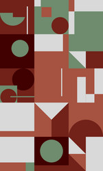 deconstructed abstract pattern design vector image