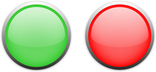 glossy buttons isolated abstract modern design vector image