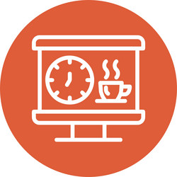 breakout session line circle style icon design vector image