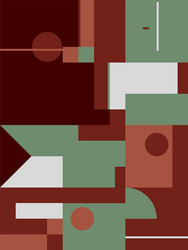 deconstructed abstract pattern design vector image