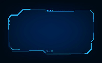 hud ui gui futuristic user interface screen vector image