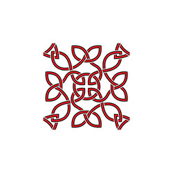 abstract lines square pattern symbol vector image