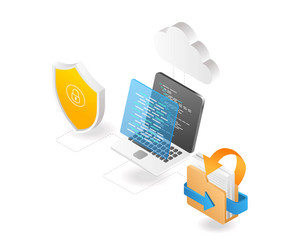 cloud server program language data security vector