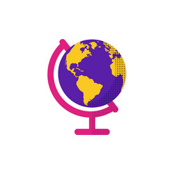 Globe isolated flat web mobile icon image vector