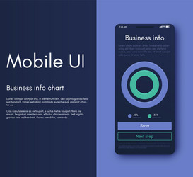 Mobile application interface ui design vector